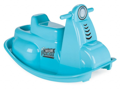 Качалка Веселый мотоцикл PILSAN голубой*