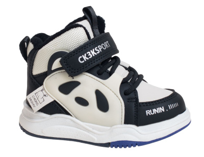 Ботинки для мальчика Сказка черный/белый