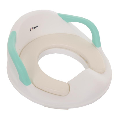 Накладка на унитаз мягкая со спинкой Голубой BLUE PITUSO