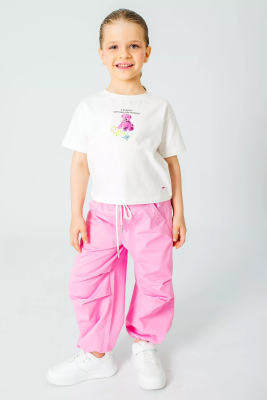 Футболка с коротким рукавом для девочки Deloras молочный