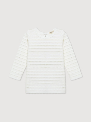 Лонгслив из жаккарда MIMILAV молоко