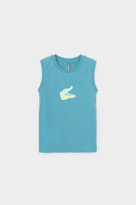 Майка для мальчика Crockid холодный изумруд к392