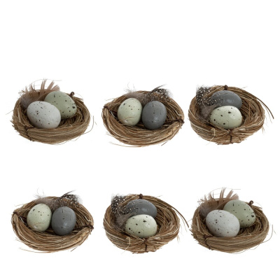 Изделий декоративное Гнездо (6*3), L17 W12 H3 см 1 шт