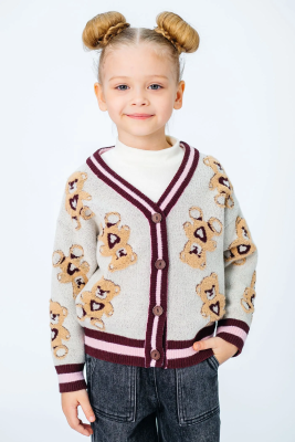 Кардиган для девочки Deloras светло-бежевый