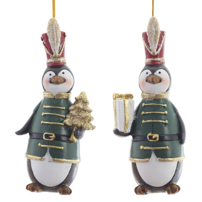Ёлочное украшение Пингвин,  L5 W4,5 H12 см, 2 вида