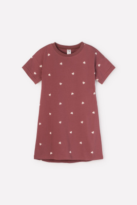 Сорочка ночная для девочки Crockid шоколадный десерт сердечки