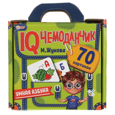 Умная азбука IQ чемоданчик 35 карточек в чемоданчике Умные игры