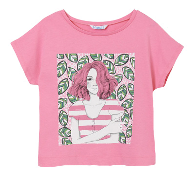 Футболка с коротким рукавом для девочек Mayoral 