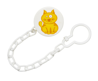 Прищепка для паустышки с цепочкой Курносики