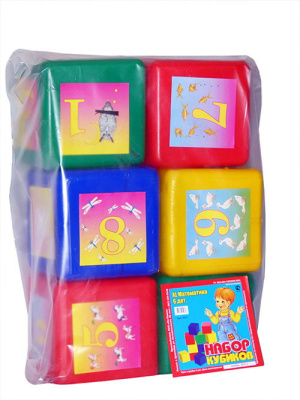 Набор Кубики XL Математика 6 дет