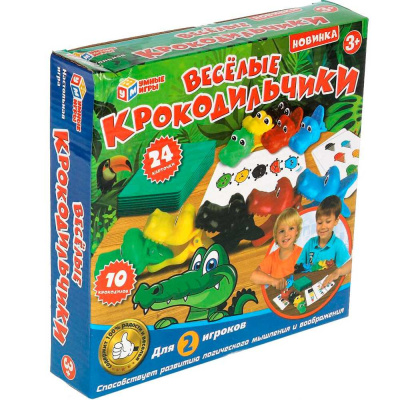 Настольная игра веселые крокодильчики Умные игры 