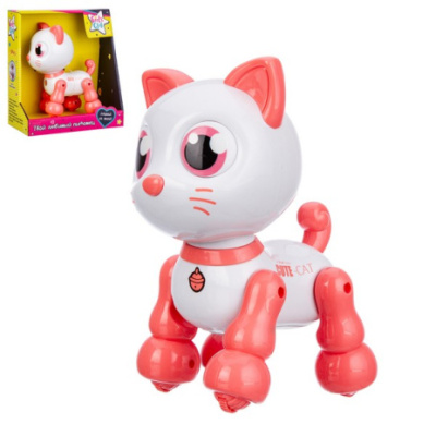 Игрушка Girl`s Club "Твой любимый питомец - Котик" на бат., световые эффекты, повторюшка, двигается 