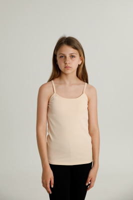 Майка для девочки Vitaminka с пушапом бежевый