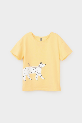 Футболка для девочки Crockid абрикос к397