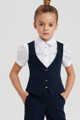 Жилет школьный для девочек Silver Spoon