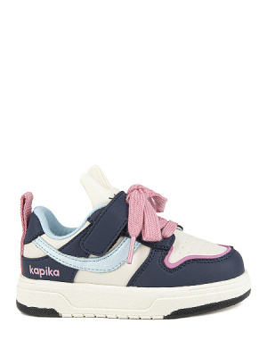 Кроссовки для девочки Kapika бежевый-синий