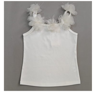 Майка для девочки COLABEAR молочный