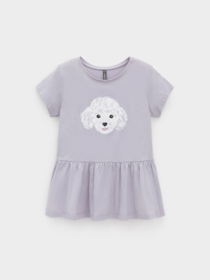 Туника для девочки Crockid сиреневый 3710 к647