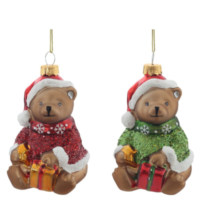 Украшение новогоднее "Медвежонок", L6,5 W7 H10 см, 2в.