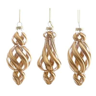 Украшение новогоднее Фигурная сосулька L5,5 W5,5 H13 см, 3в.