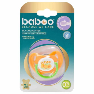 Пустышка силикон симметр Сафари 0+ BABOO