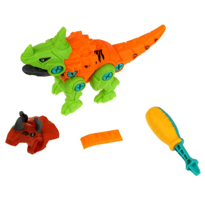 Конструктор с отвёрткой  динозавр 2в1, 23 дет. Город мастеров 