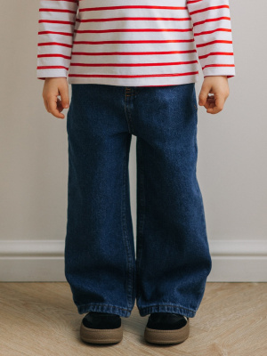 Джинсы Wide Leg MIMILAV синий