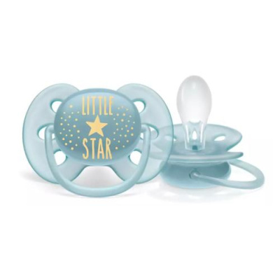 AVENT/АВЕНТ Ultra Soft,Hello star Пустышка силикон д/мал 6м+
