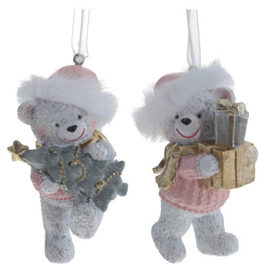 Ёлочное украшение Медвежонок с подарками