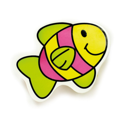 Держатель для пустышки "Рыбка" на ленточке Сказка