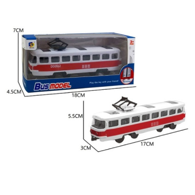 Трамвай инерц, размер: 17*3*5,5 см, в/к 18*4,5*7 см