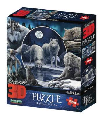 Пазл 3D Super Коллаж Волки Prime 3D