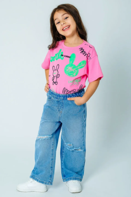 Джинсы для девочки Deloras синий