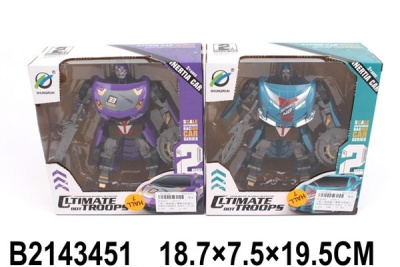 Робот-трансформер, 2 цв. в ассорт., в/к 19,5*18,7*7,5 см