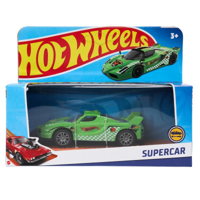 Машина металл Хот Вилс СПОРТКАР 10 см, зеленый Технопарк 