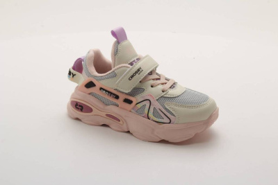 Кроссовки для девочки CROSBY серый/бежевый