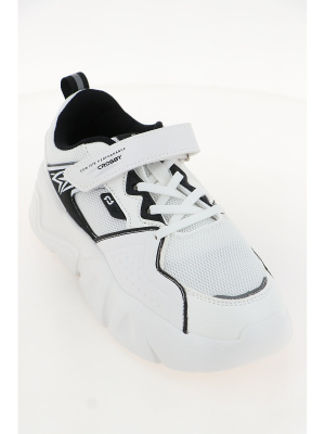 Кроссовки для девочки CROSBY белый-черный