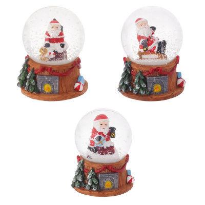 Стеклянный водяной шар Камин