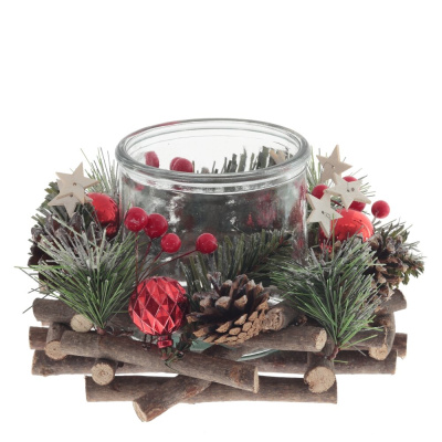 Подсвечник L20 W20 H11 см