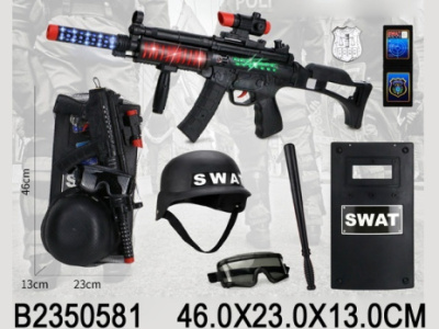 Набор "Полиция" 7 предметов, свет. звук. эффекты, в сетке 46*23*13 см