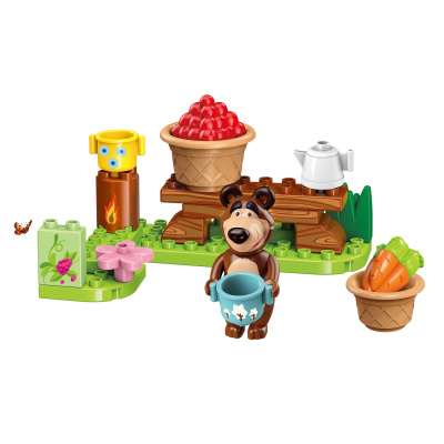 Конструктор QMAN "Маша и Медведь: Варенье для Миши" (22 дет.)