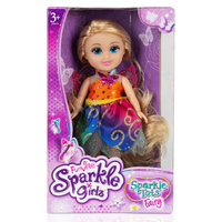 Кукла Sparkle Girlz Сказочная фея 15,5 см, подвижн., аксесс., оранжевый