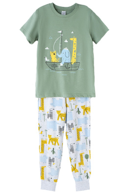 Пижама для мальчика Crockid милитари веселое сафари