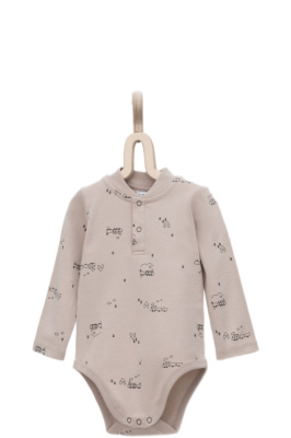 Полукомбинезон Crockid игрушечные паровозики на кремовом