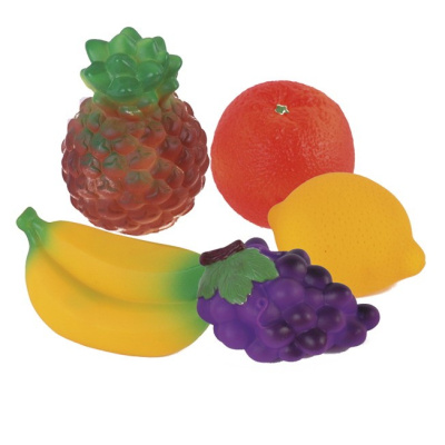 Набор резиновых игрушек Фрукты Экзотика С-1375 Огонек 