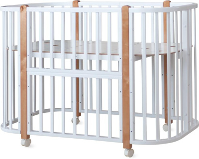 Кроватка детская  Tomix Mio цвет белый стойки БУК