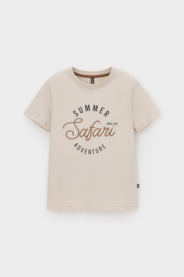 Футболка для мальчика Crockid бежевый к544