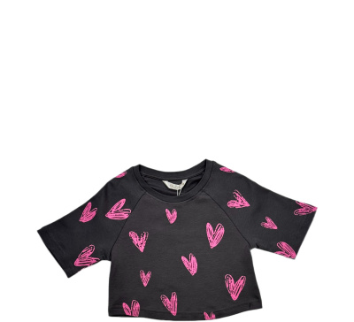 Футболка с коротким рукавом для девочки Deloras темно-серый