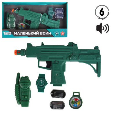Набор "Полиция" со светом и звуком, зеленый, в/к 38*4,5*20,5 см ТМ "КОМПАНИЯ ДРУЗЕЙ", Серия "Маленьк