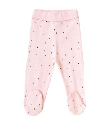 Ползунки для девочки Crockid штрихи на бежево-розовом